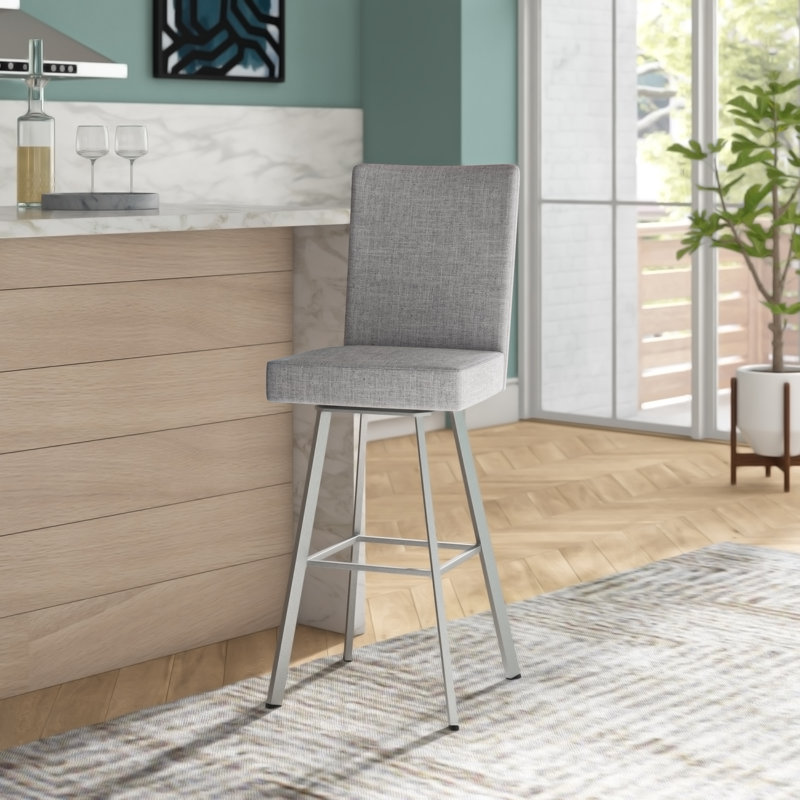 Orren Ellis Lykins Bar & Counter Swivel Stool & Reviews Wayfair